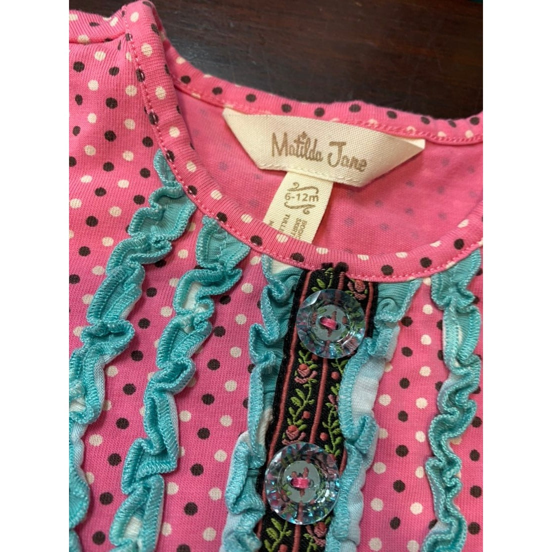 6-12 months Matilda Jane ruffle dress