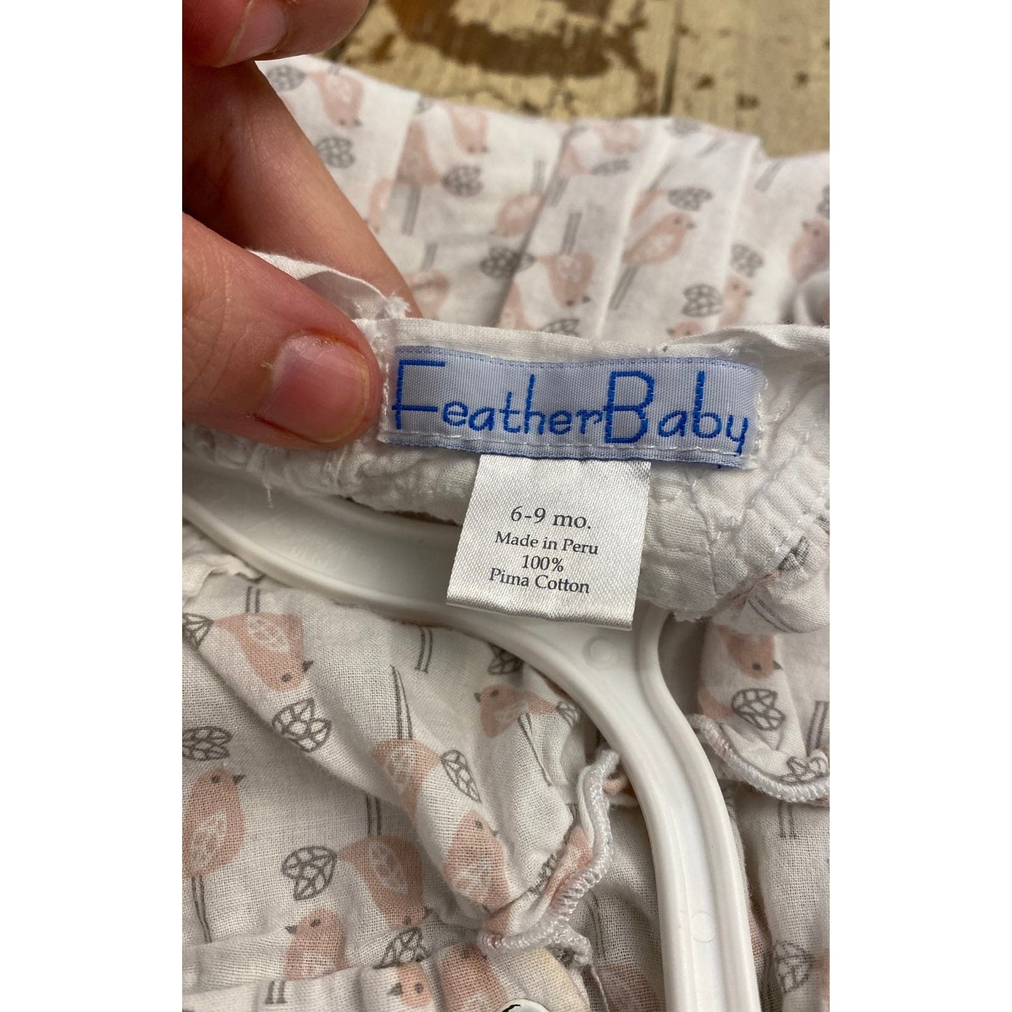 6-9 months pima cotton bird bubble