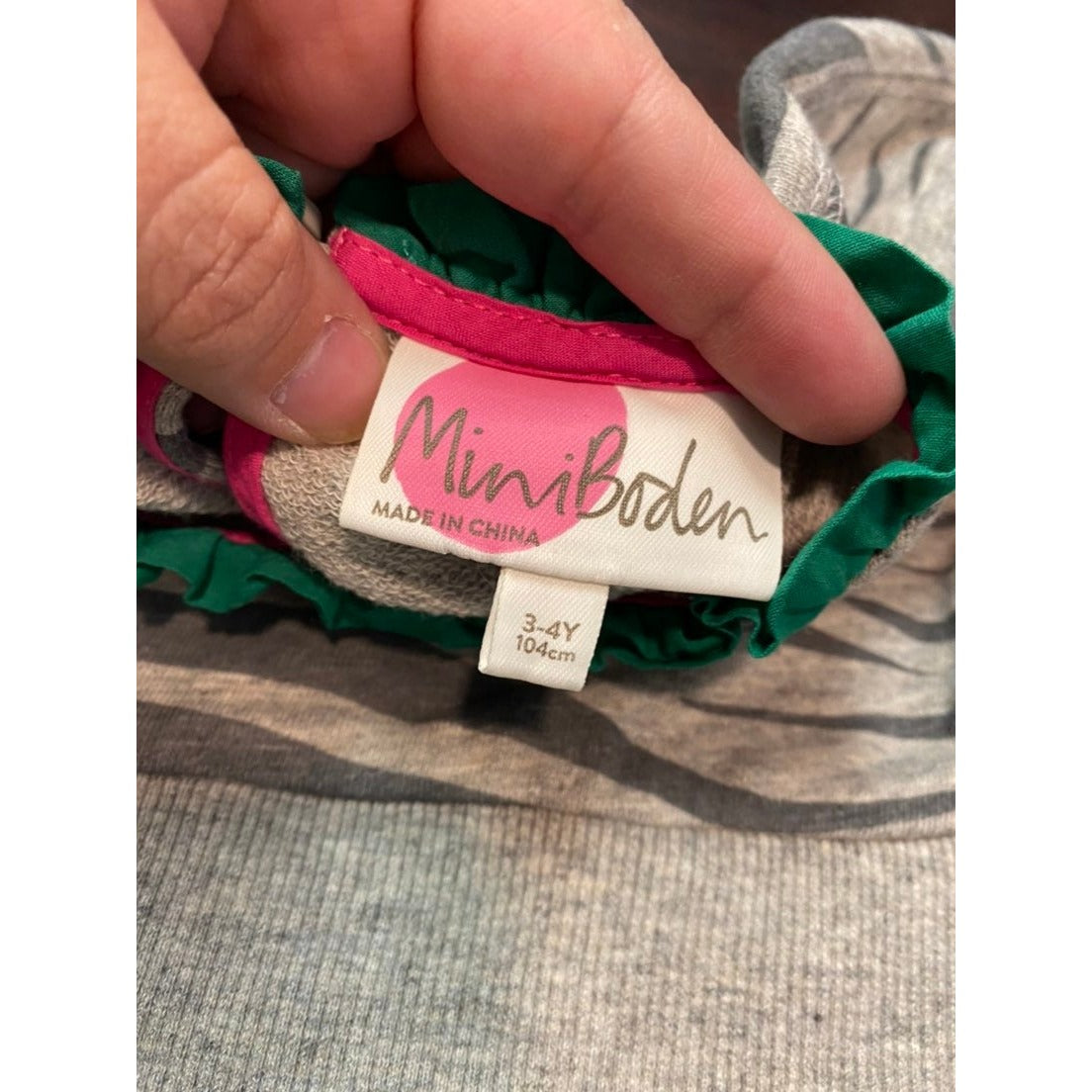 3/4 Mini Boden girls Dress