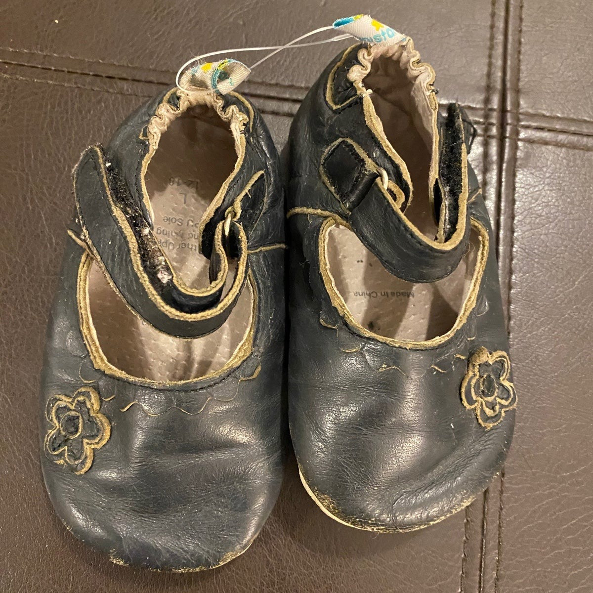 12-18 months baby girls leather shoes