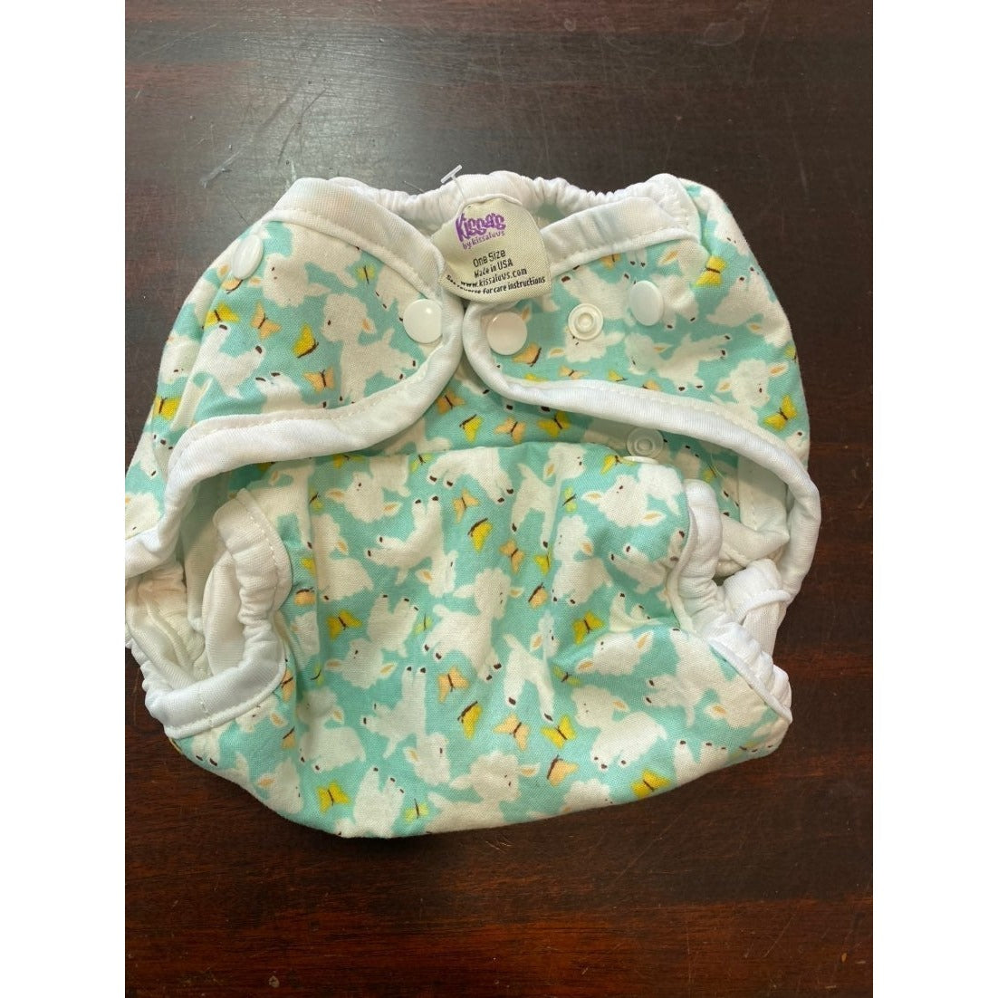 Lamb cloth diaper cover Easter