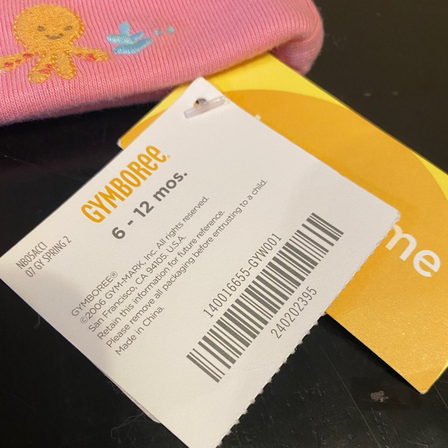 New Gymboree 6-12 months octopus baby hat
