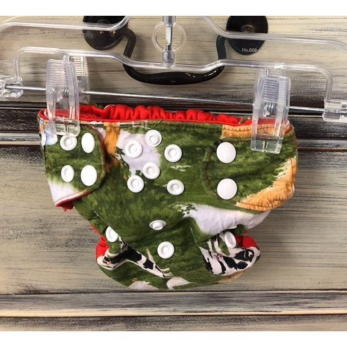 Newborn cow cloth diaper Farm