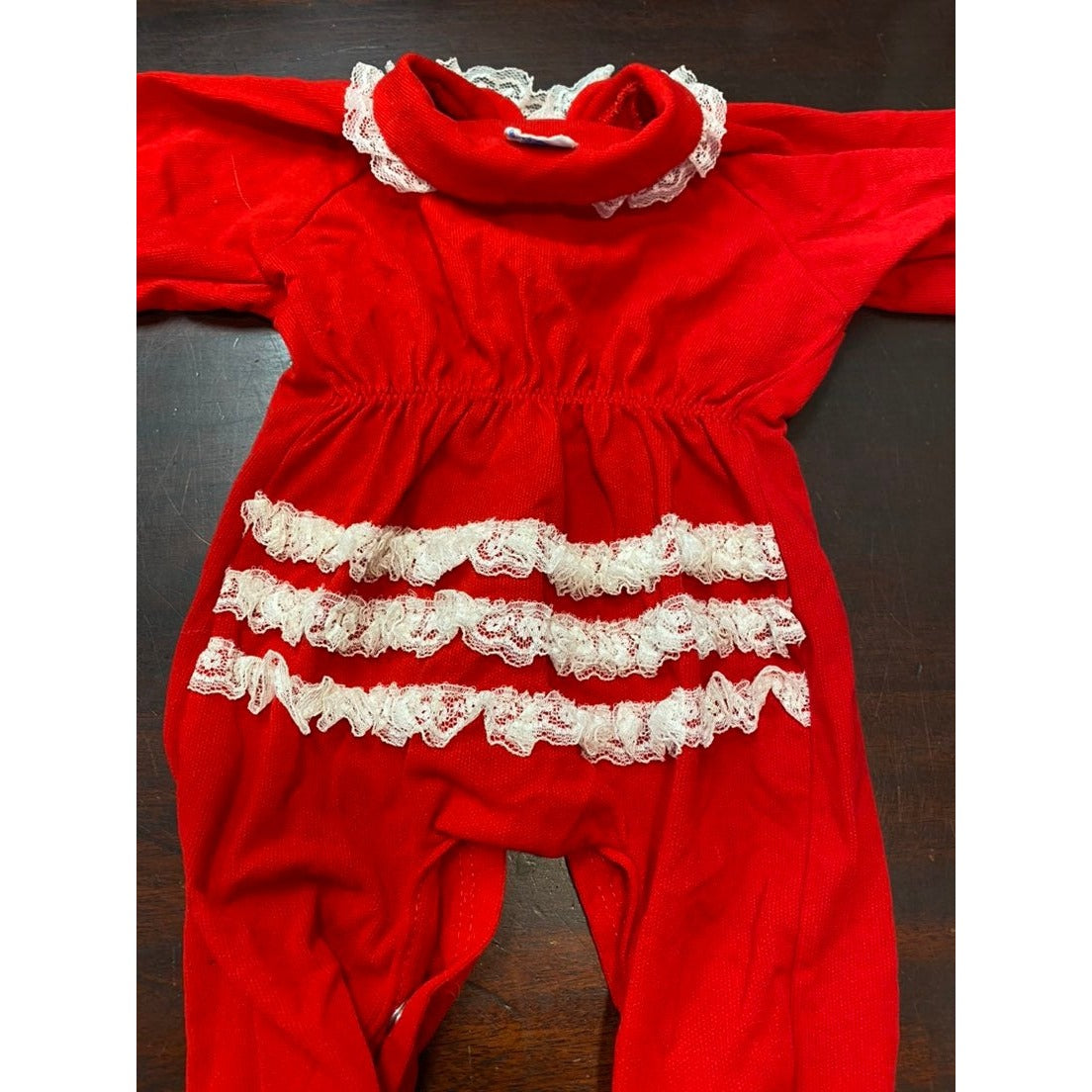 Vintage Valentine's Day or Christmas romper
