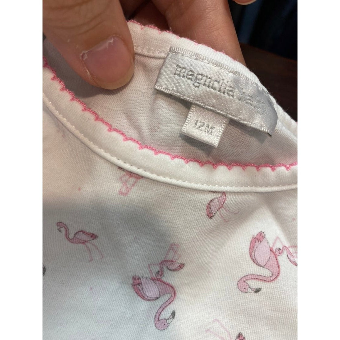 12 months Magnolia Baby flamingo Dress