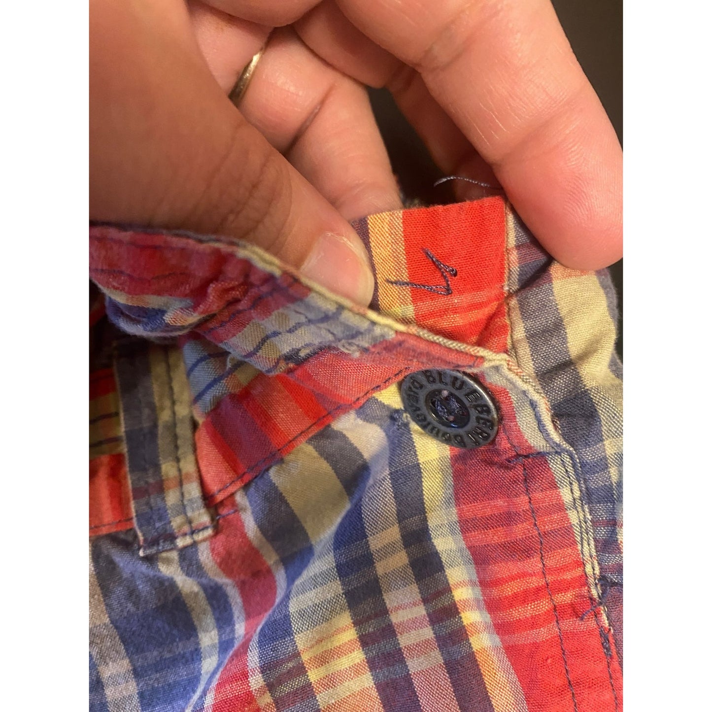 12 months plaid Overalls