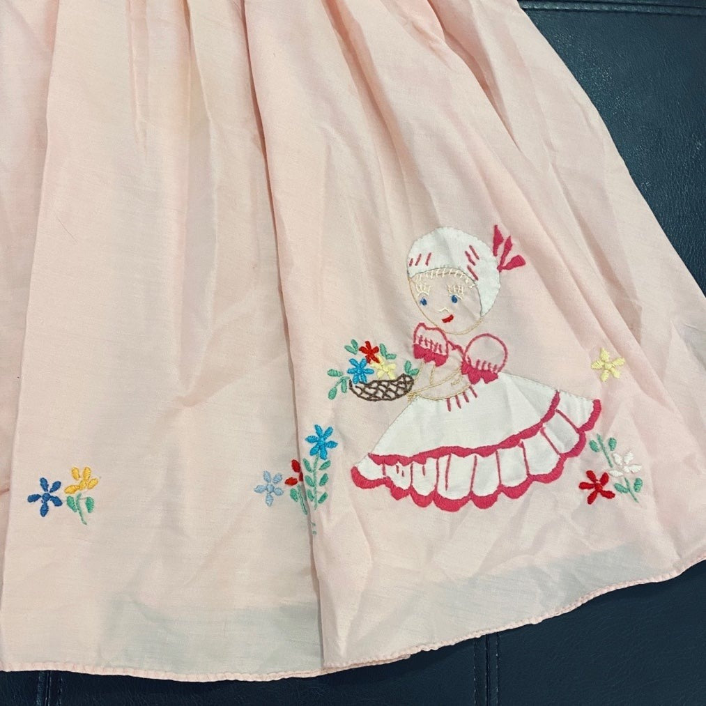Vintage Girls embroidered Dress
