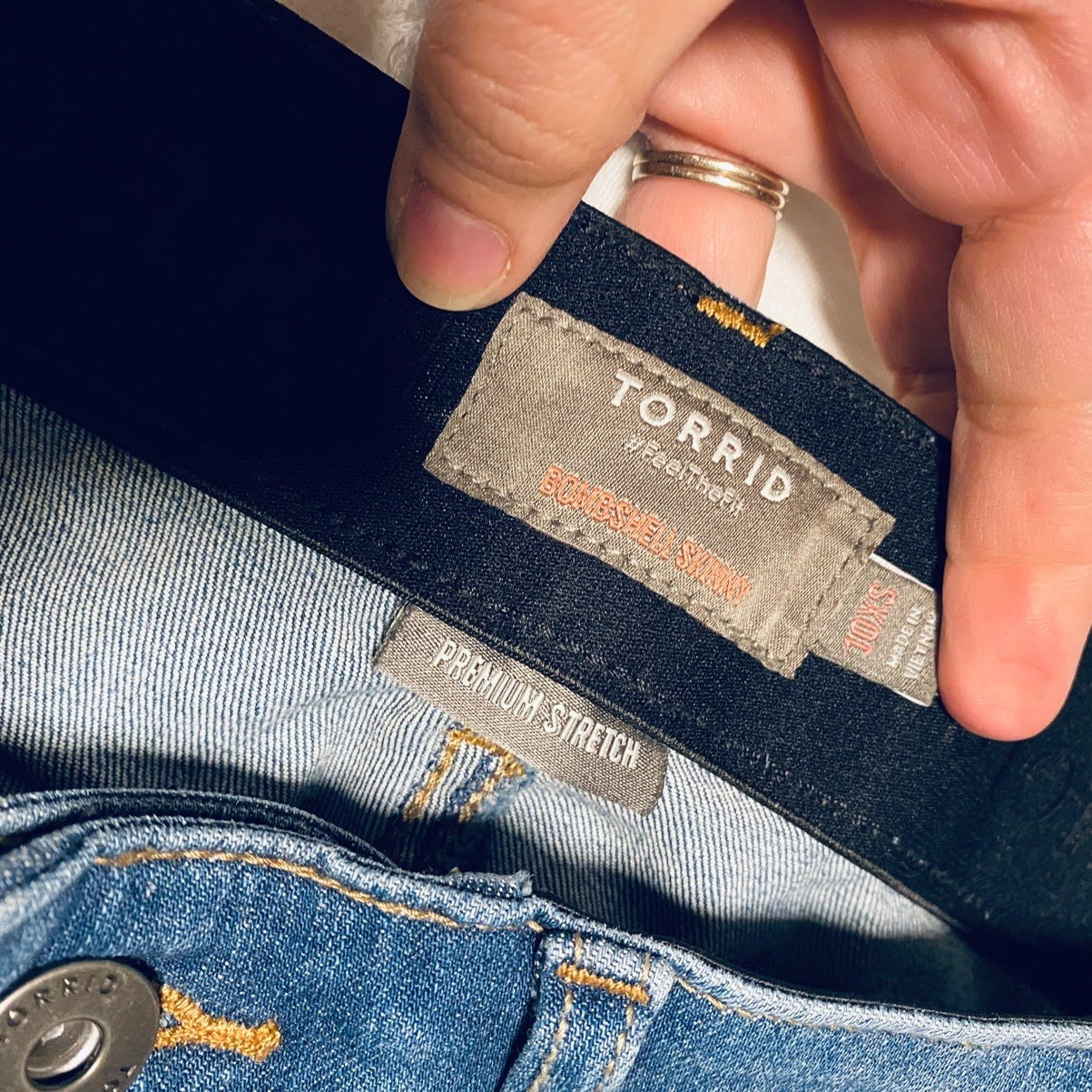 Torrid bombshell skinny jeans size 10XS