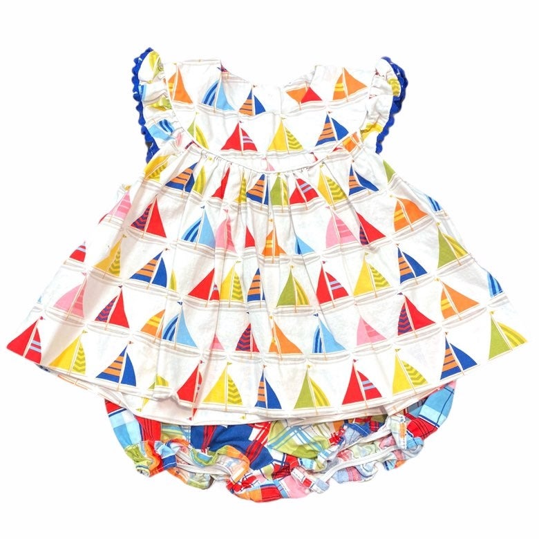 18 months sailboat bloomer set