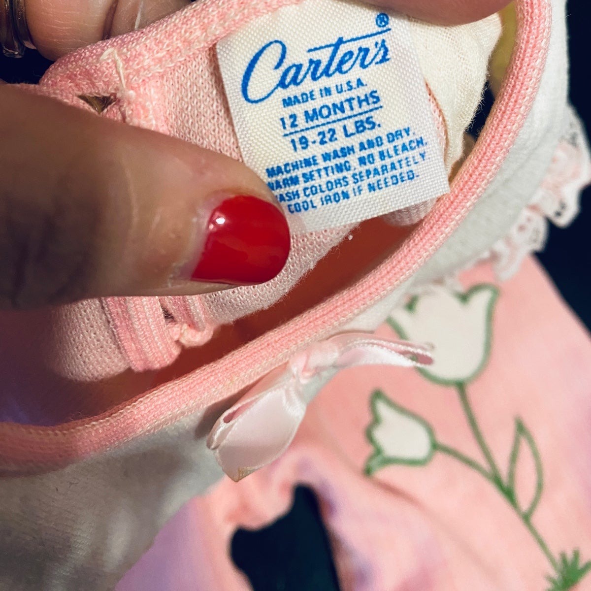 12 months vintage Carter’s romper