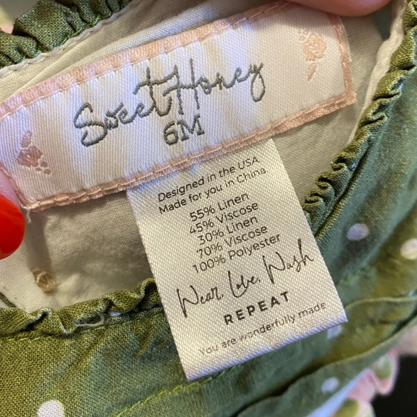 6 months Sweet Honey Dress