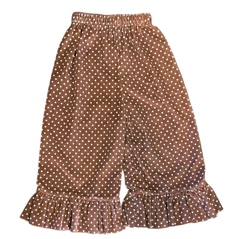 Size 3 brown ruffle pants