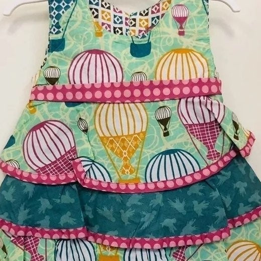 New 24 months Jelly the pug hot air balloons dress