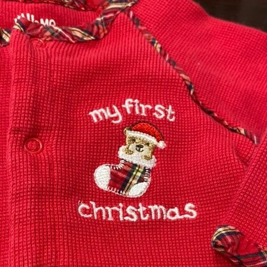 3 months My First Christmas romper