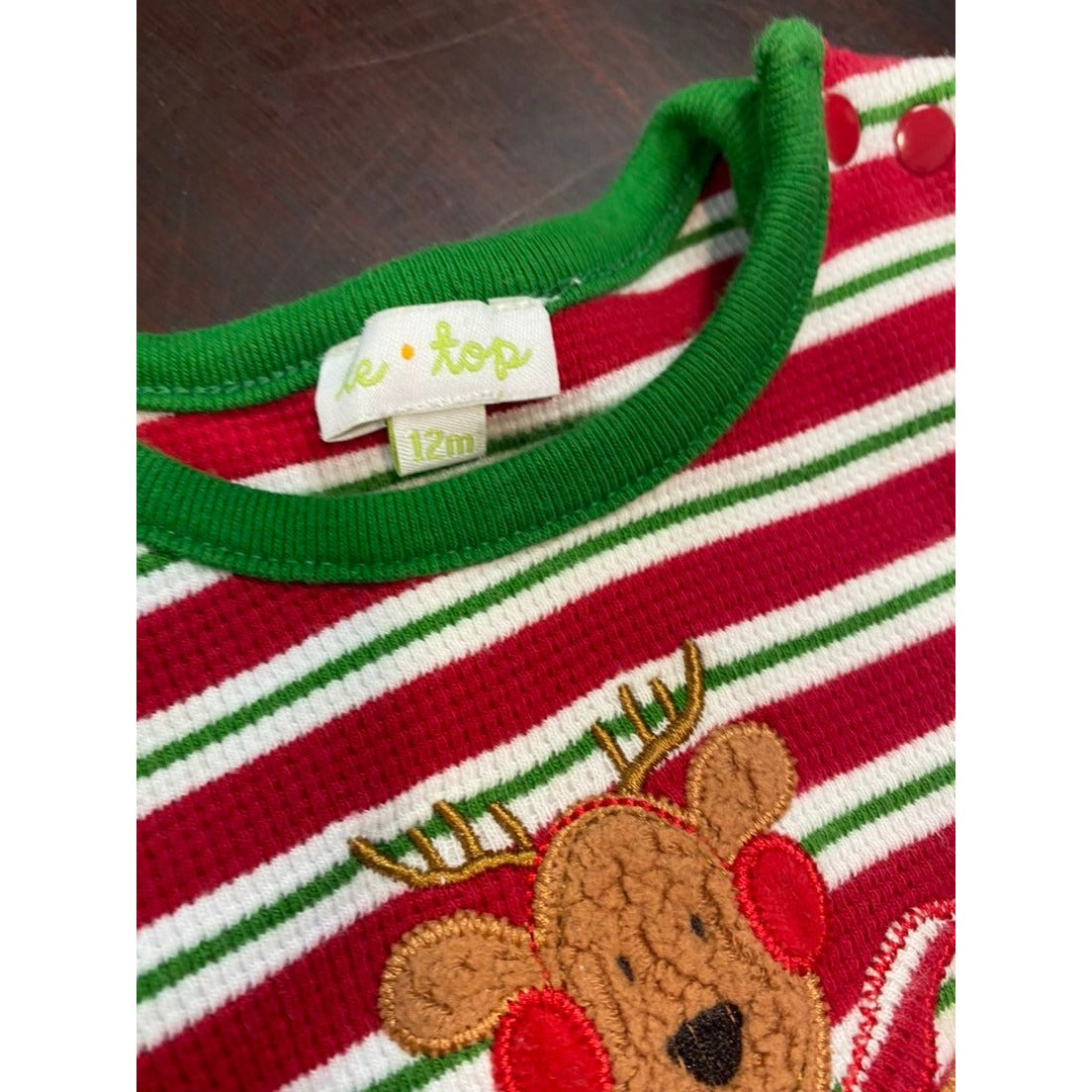 12 months le top Christmas romper