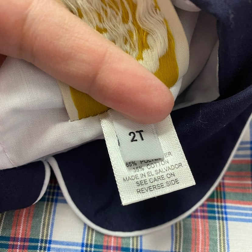 2T TBBC plaid dress
