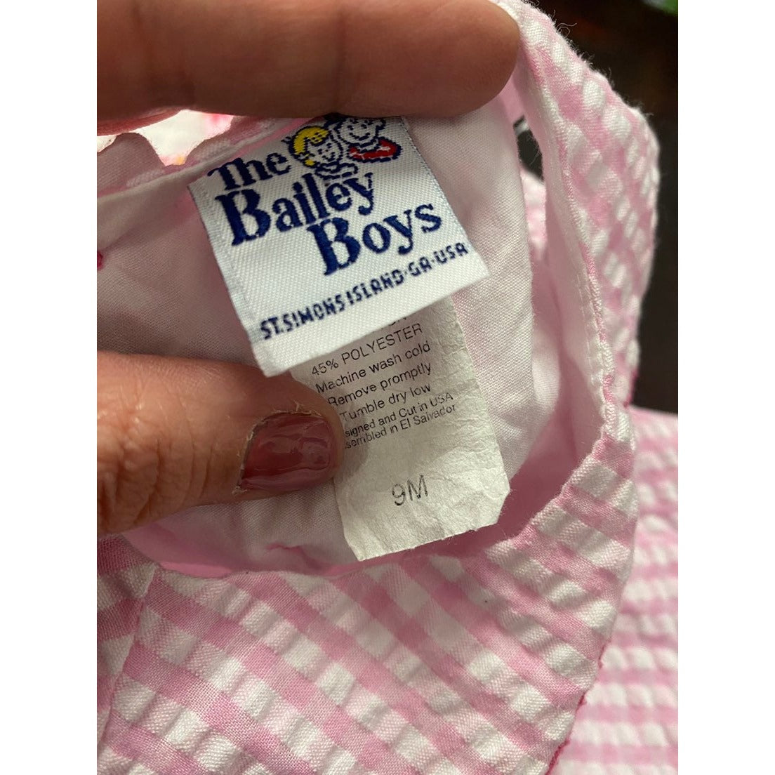 9 months Bailey Boys crab bloomer set