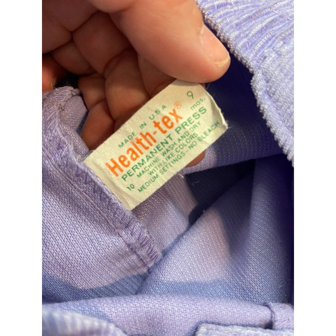 9 months vintage corduroy ruffle romper