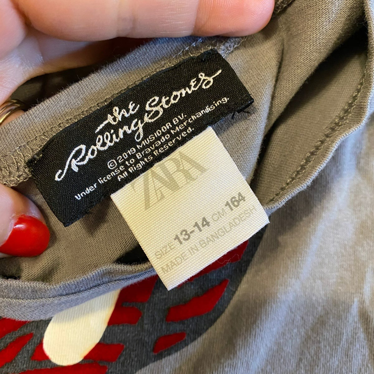 13/14 Zara The Rolling Stones tee