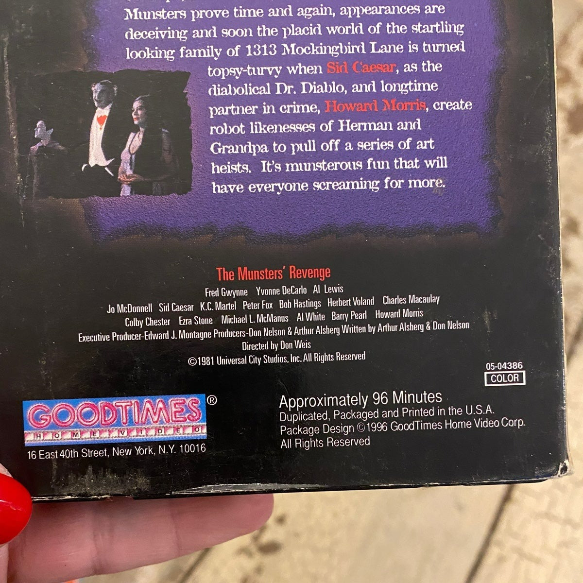 Vintage The Munsters Revenge VHS Halloween