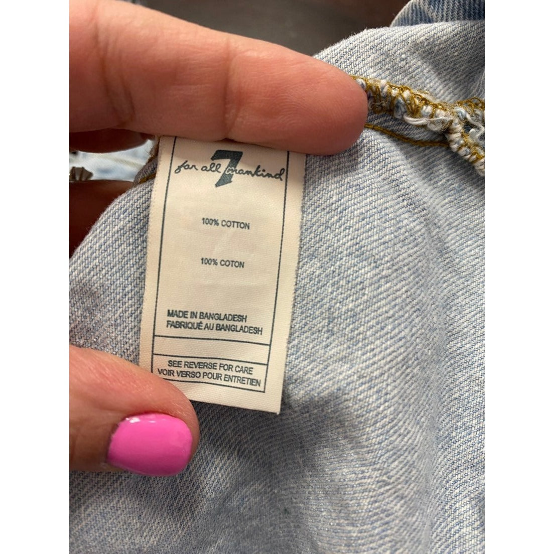 2t 7FAM denim Overall Dress