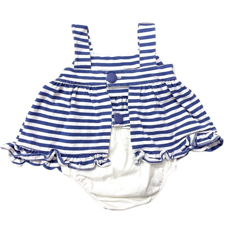 Size 4 smocked whale beach bloomer set