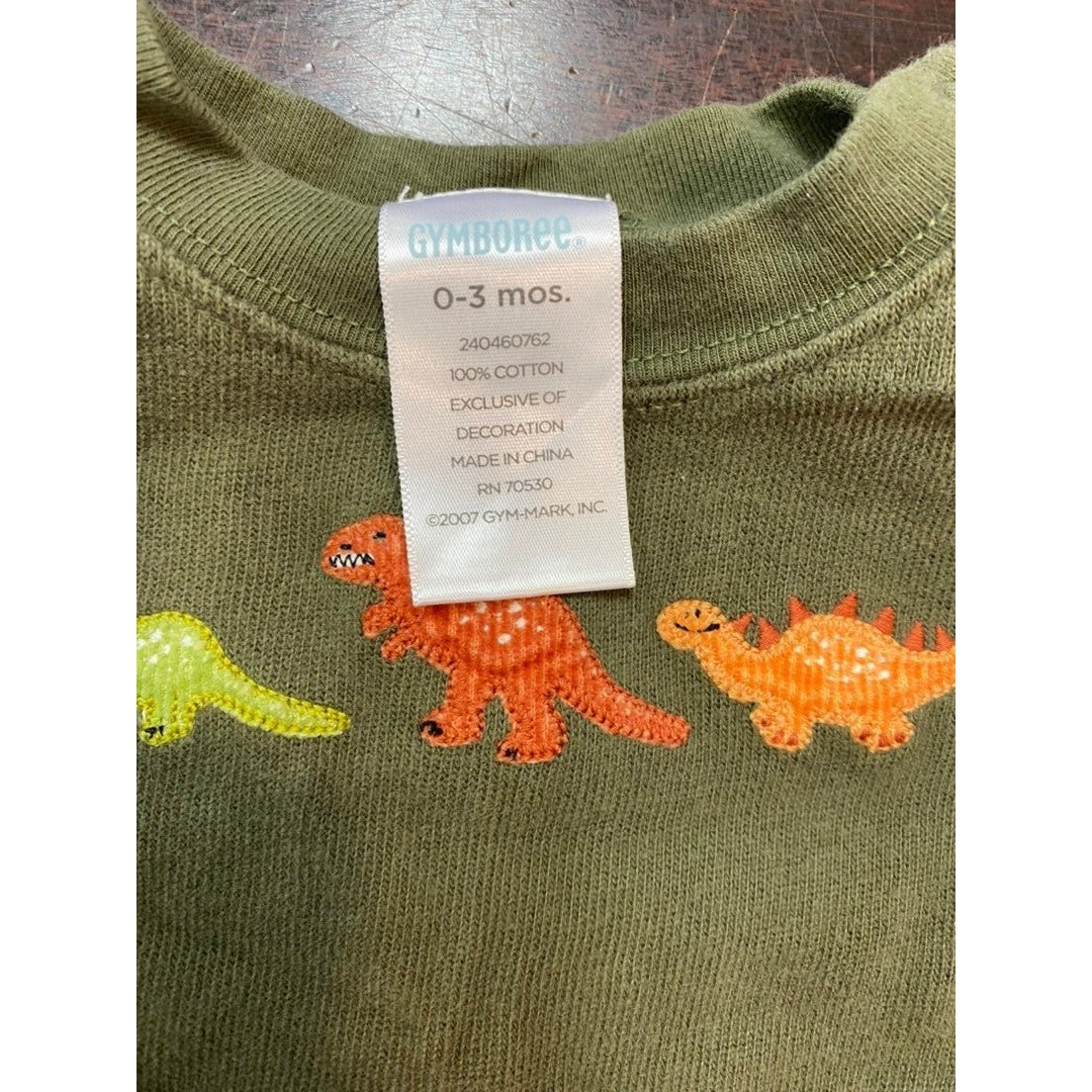 0-3 months Gymboree dino romper