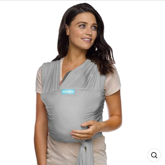 Moby wrap gray baby carrier