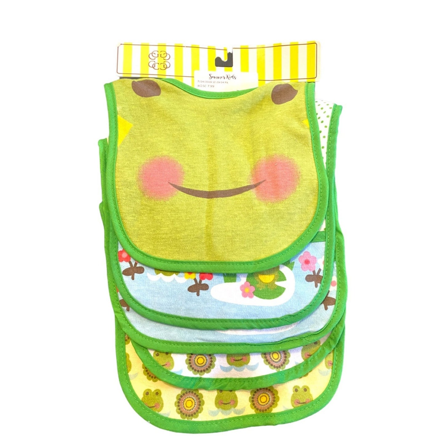 New frog bibs bundle gift set