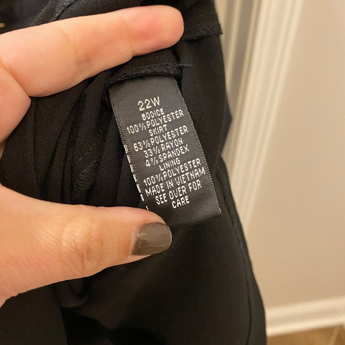 22W black cocktail Dress