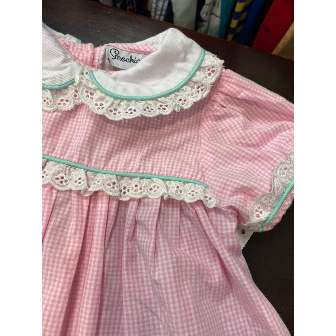 18 months pink gingham dress