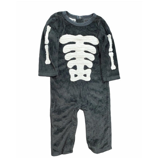 6-12 months mudpie skeleton romper