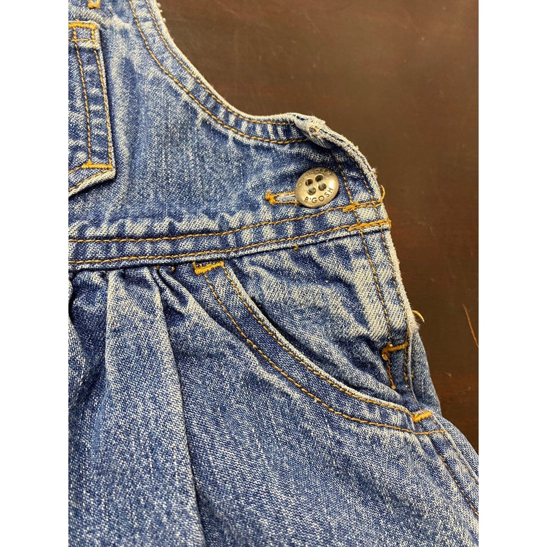 12 months vintage Oshkosh denim overalls dress