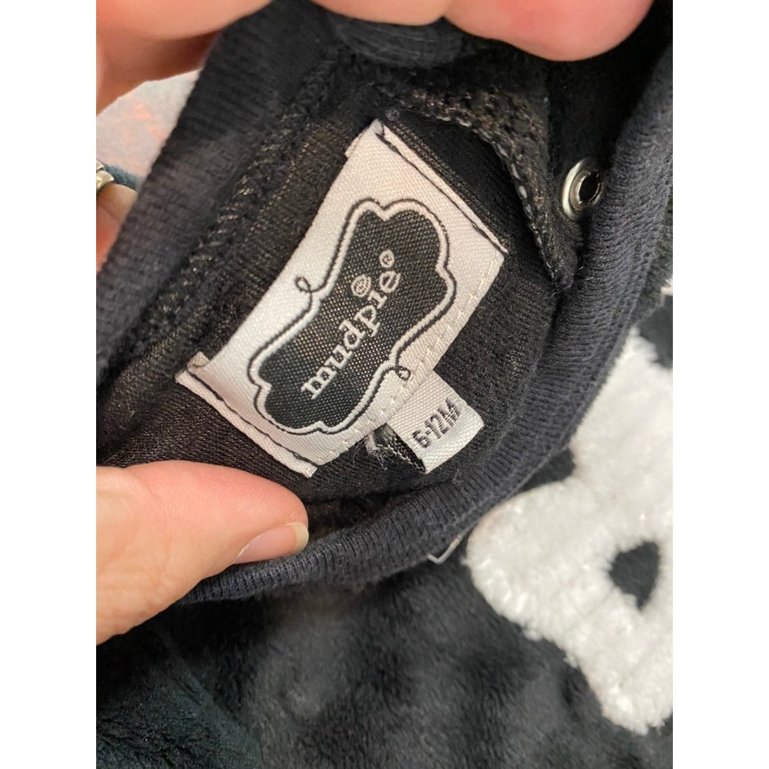 6-12 months mudpie skeleton romper