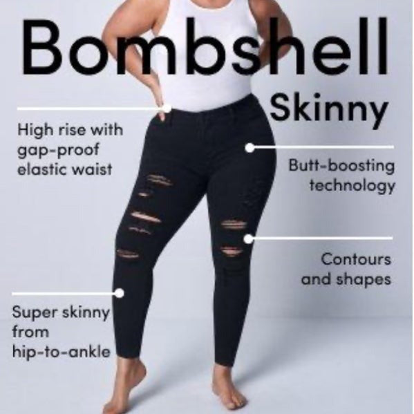 14s Torrid Bombshell Skinny Jeans premium denim