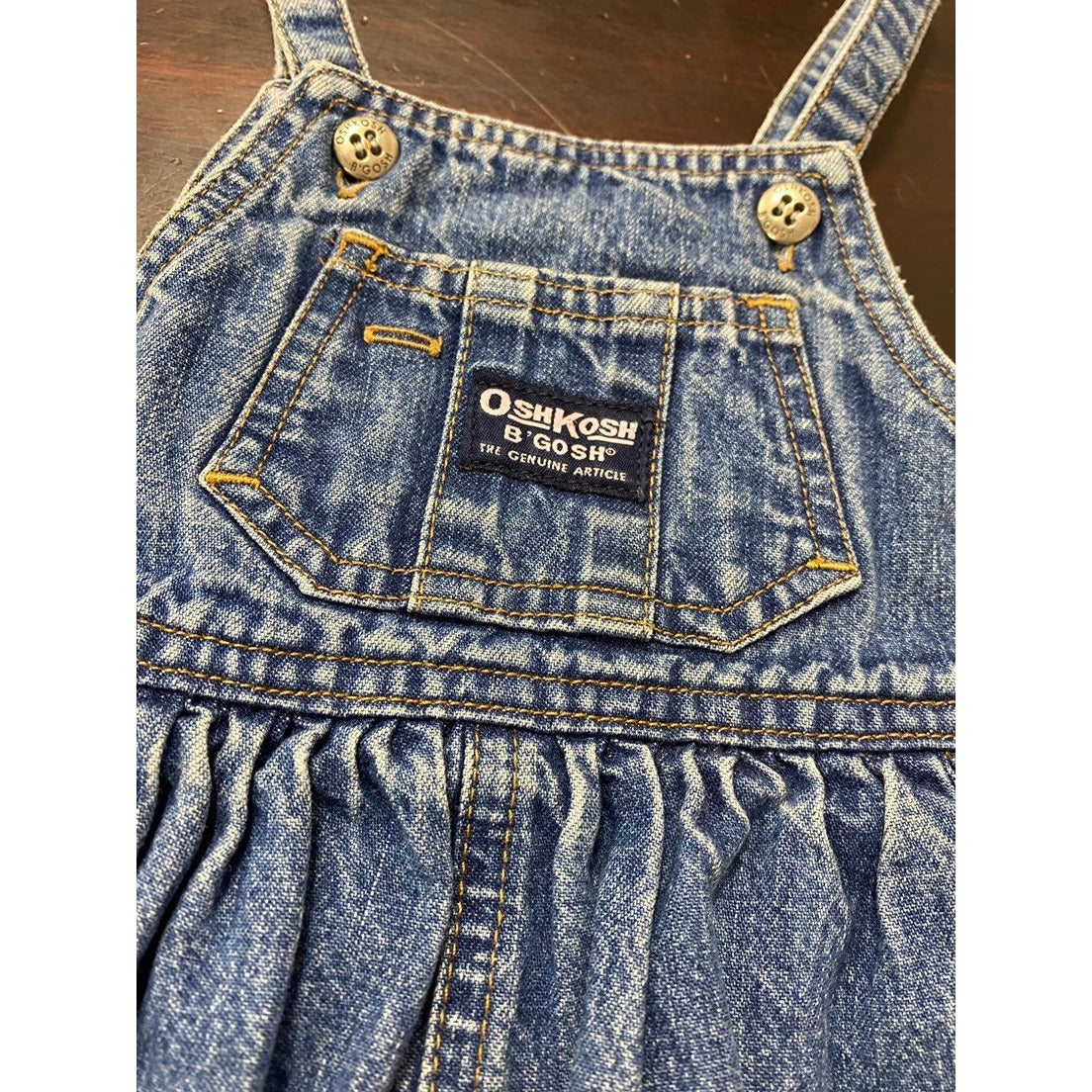 12 months vintage Oshkosh denim overalls dress