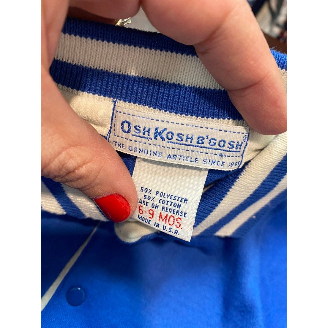 6-9 months vintage Osh Kosh shirt USA