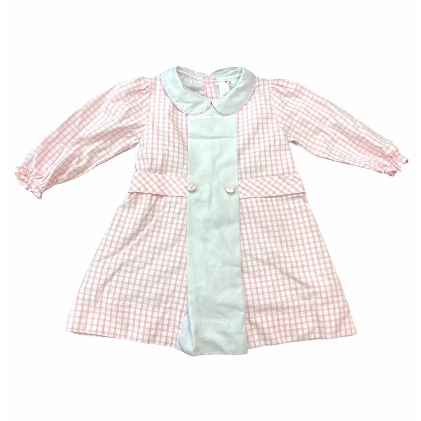 2t pink gingham dress