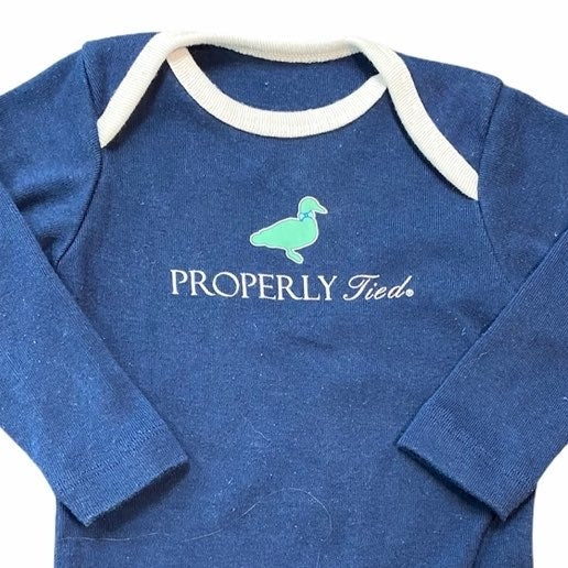 12 months properly tied Onesie