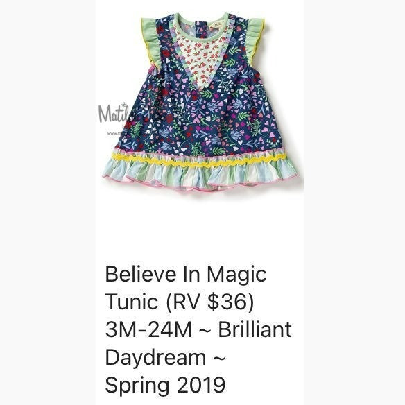 6-12 months Matilda Jane tunic