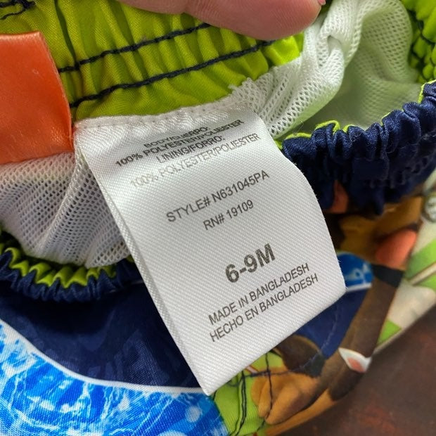 6-9 months Paw Patrol Swim trunks & rash guard bundle