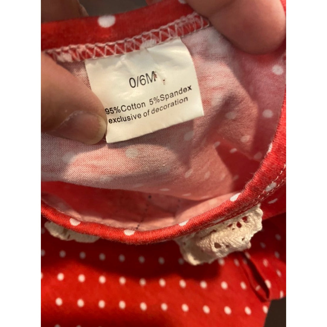 0-6 months ruffle Christmas gown