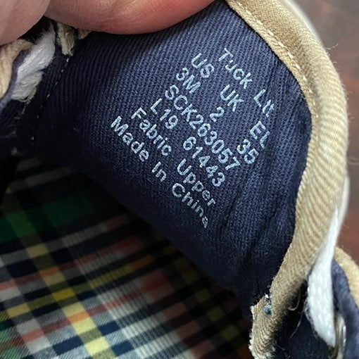 Size 3 Youth Sperry sneakers