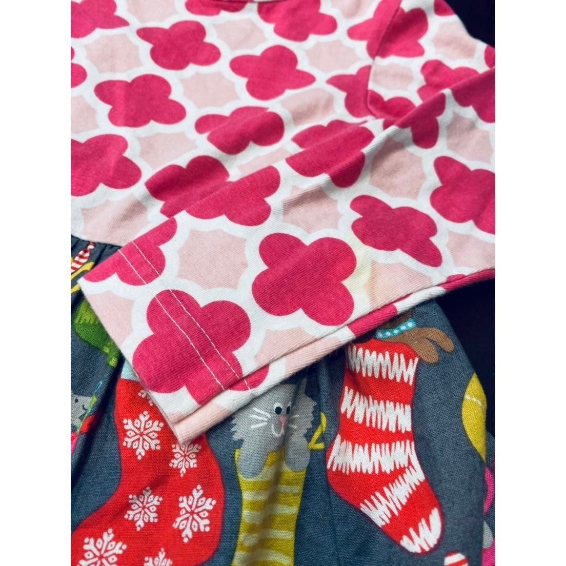 3T Ric Rac & Ruffles Christmas Dress