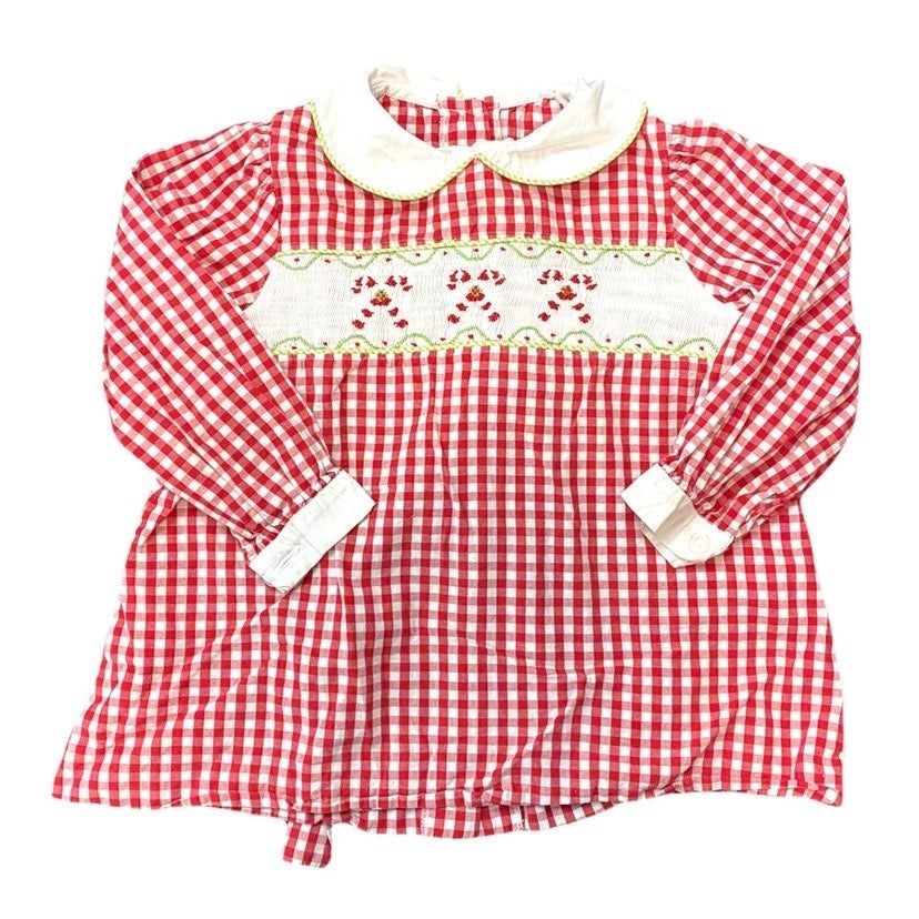 2T Little English smocked Christmas Dress SummerKids901 2T Little English smocked Christmas Dress SummerKids901