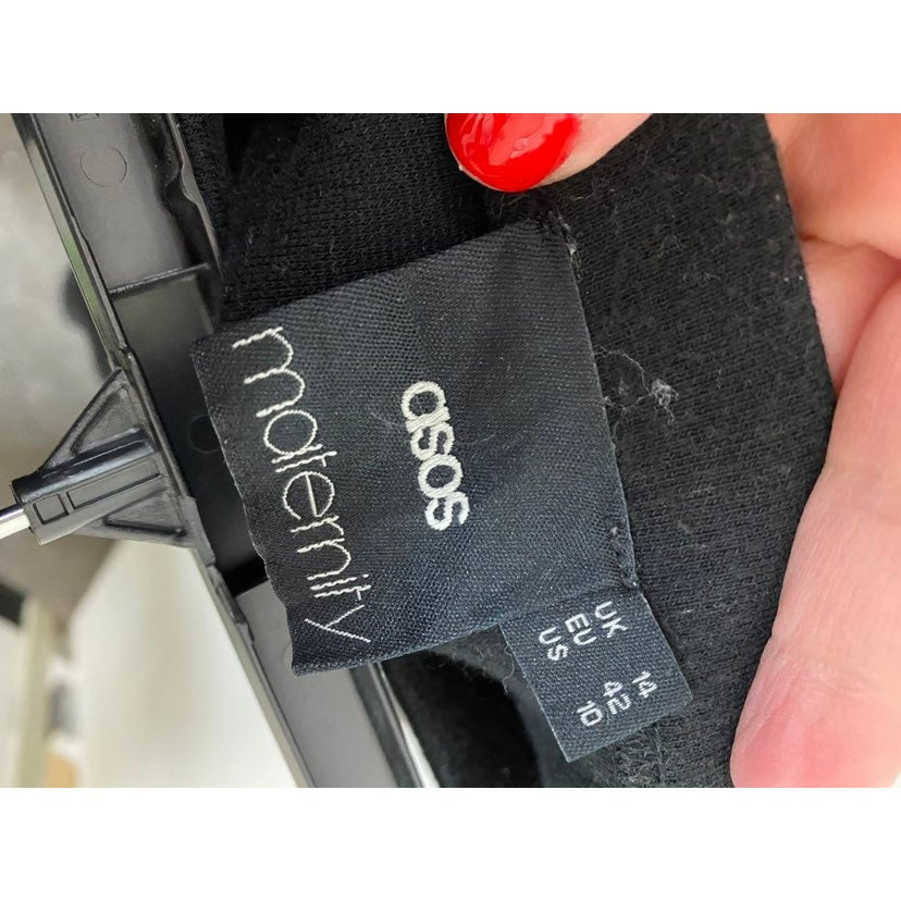 Size 10 Asos maternity black skirt
