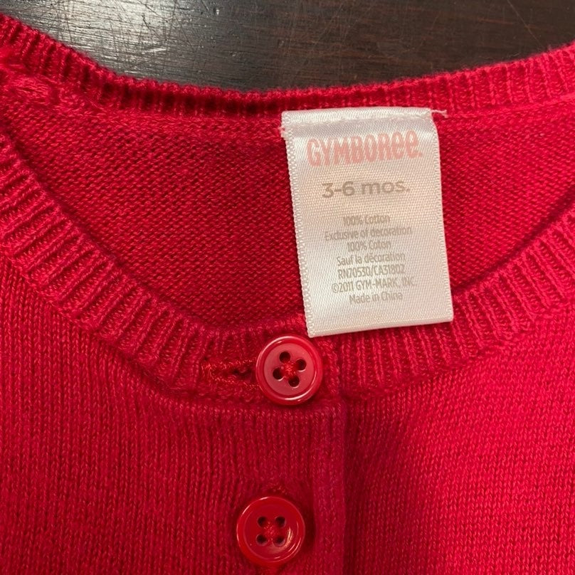 3-6 months Vintage Gymboree strawberries sweater