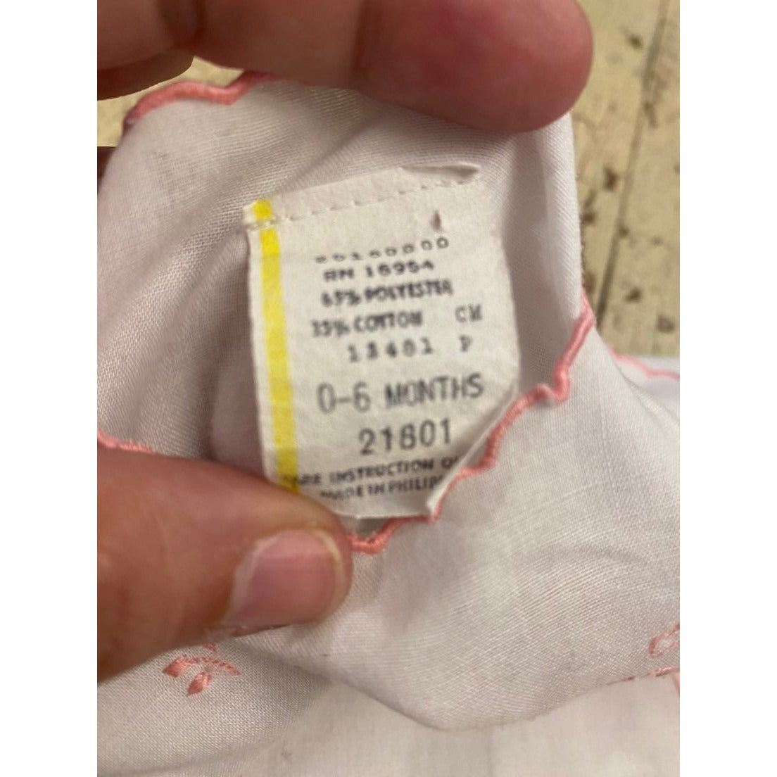 Vintage girls diaper shirt 0-6 months