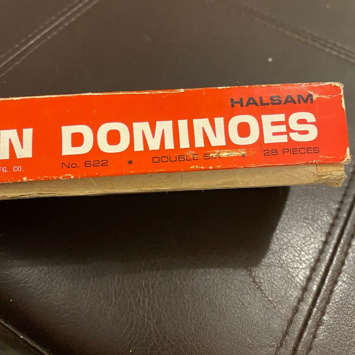 Vintage Halsam Double Six Dragon dominoes
