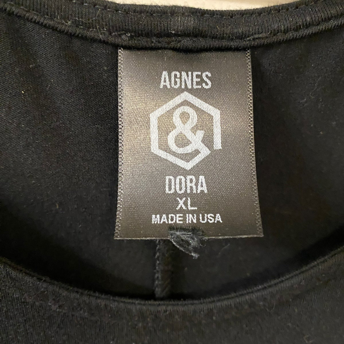 XL Agnes and Dora long sleeve black Dress
